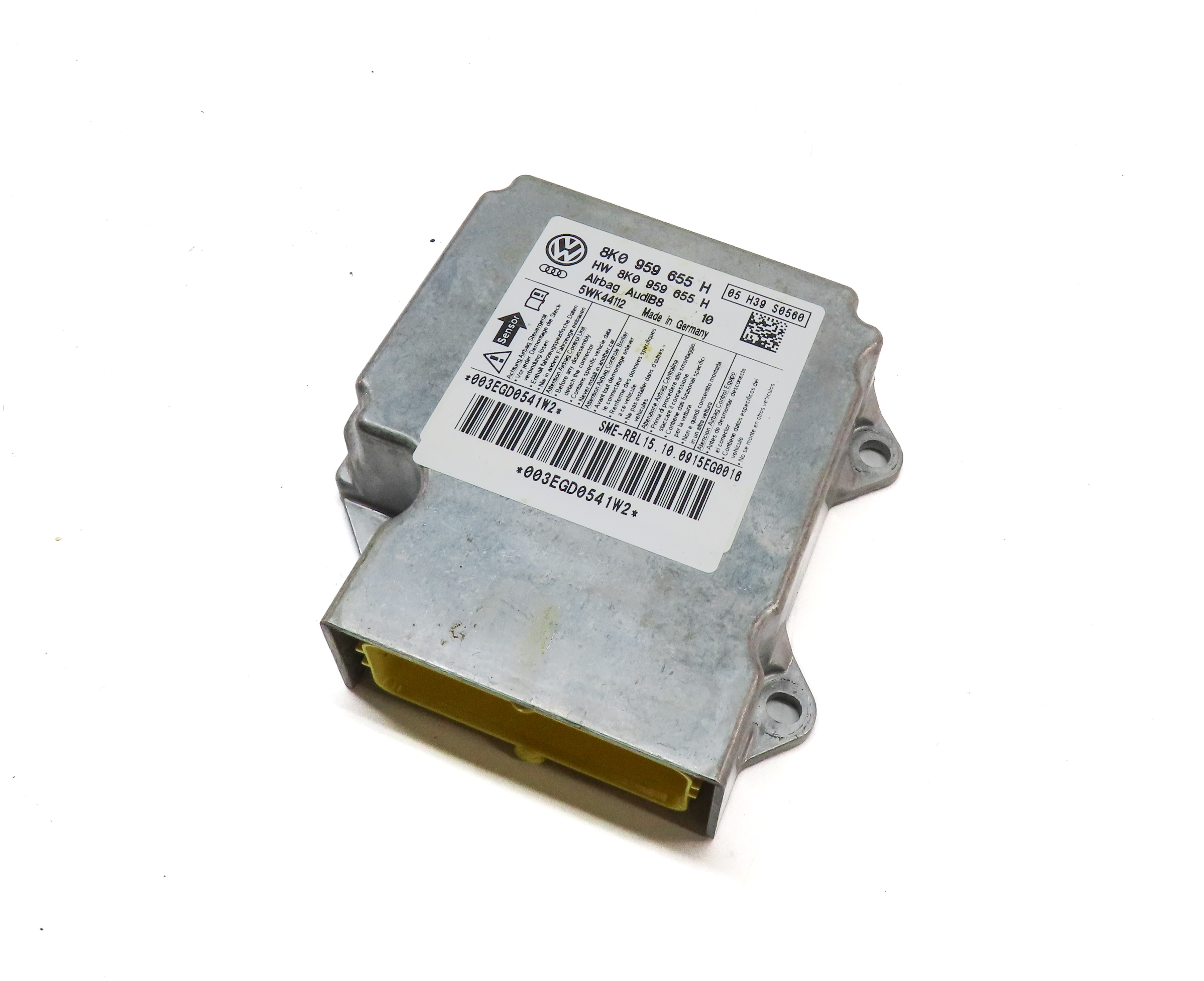 2010-2012 AUDI A5 S5 (B8 8T) SRS SAFETY CRASH BAG CONTROL MODULE — exact item pictured